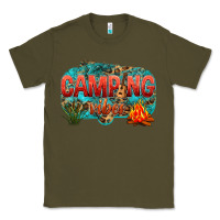 Army Green camping vibes Classic Tee - NancyCooperArtShop