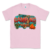 Bubblegum Pink camping vibes Classic Tee - NancyCooperArtShop