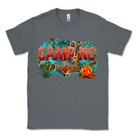 Charcoal Heather camping vibes Classic Tee - NancyCooperArtShop