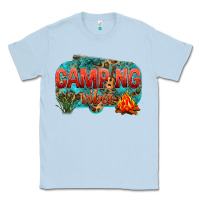 Dusty Blue camping vibes Classic Tee - NancyCooperArtShop