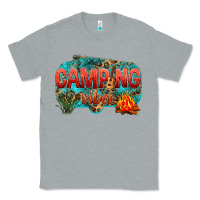 Heather Grey camping vibes Classic Tee - NancyCooperArtShop
