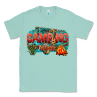 Seafoam camping vibes Classic Tee - NancyCooperArtShop
