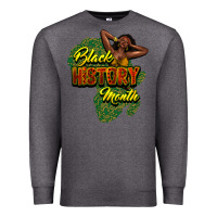 Charcoal Heather Black History Month Premium Sweatshirt - HowdyJamesFarm
