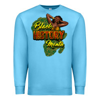 Ocean Blue Black History Month Premium Sweatshirt - HowdyJamesFarm