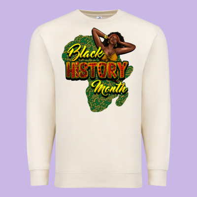 Black History Month Premium Sweatshirt Designed By Howdyjamesfarm
