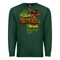 Sports Green Black History Month Premium Sweatshirt - HowdyJamesFarm