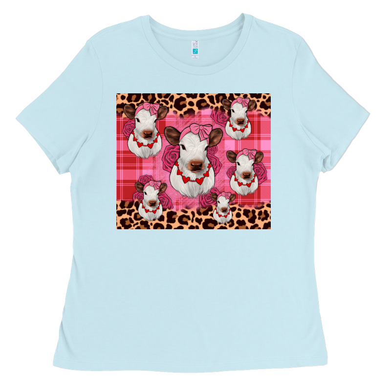 Calf Valentines Tumbler Ladies Tee by JahusDesignShop | Teevron