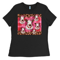 Black calf valentines tumbler Ladies Tee - JahusDesignShop