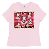 Bubblegum Pink calf valentines tumbler Ladies Tee - JahusDesignShop