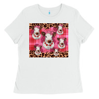 White calf valentines tumbler Ladies Tee - JahusDesignShop