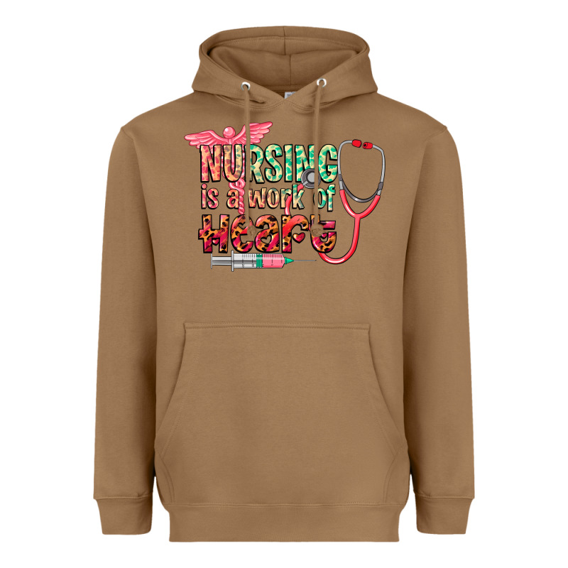 Cowgirl Nursing Is A Work Of Heart Heavyweight Hoodie by CowGirlArtShop | Teevron