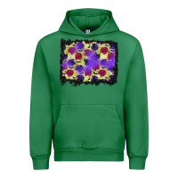 Emerald halloween bat and roses background Urban Hoodie - BundleAndBundleShop