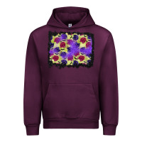 Mauve Wine halloween bat and roses background Urban Hoodie - BundleAndBundleShop
