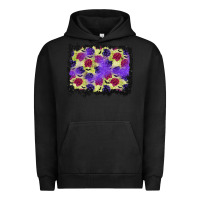 Pigment Black halloween bat and roses background Urban Hoodie - BundleAndBundleShop