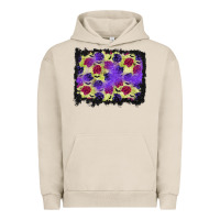 Pigment French Oak halloween bat and roses background Urban Hoodie - BundleAndBundleShop