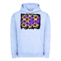 Pigment Grape Ice halloween bat and roses background Urban Hoodie - BundleAndBundleShop