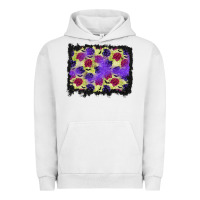 Pigment Lunar Rock halloween bat and roses background Urban Hoodie - BundleAndBundleShop
