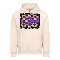 Sandshell halloween bat and roses background Urban Hoodie - BundleAndBundleShop