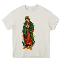 Cream christmas our lady of guadalupe Heavy Core Tee - JahusDesignShop
