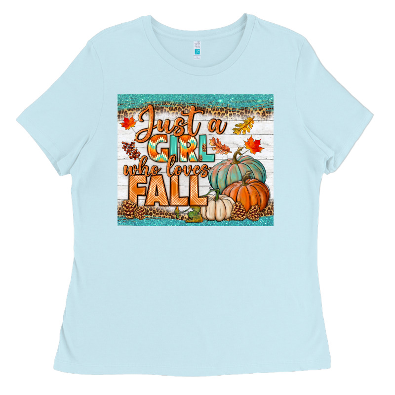 Just A Girl Who Loves Fall Mousepad Ladies Tee by BundleAndBundleShop | Teevron