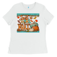 White Just A Girl Who Loves Fall Mousepad Ladies Tee - BundleAndBundleShop
