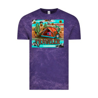 Cloud Purple traveler tumbler Vintage Tee - JahusDesignShop