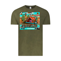 Vintage Olive traveler tumbler Vintage Tee - JahusDesignShop