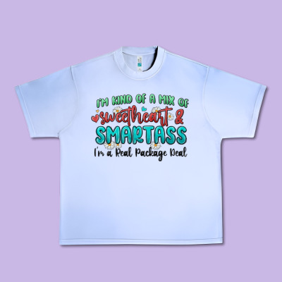 Im  Kind Of A Mix Of Sweetheart And Smartass Urban Heavy Tee Designed By Maliassmallbusiness