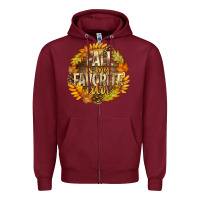 Burgundy Fall Is My Favorite Color Zipper Hoodie - texasbilliewilder
