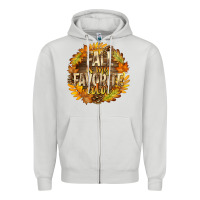 Dove Grey Fall Is My Favorite Color Zipper Hoodie - texasbilliewilder