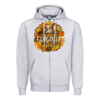 Heather Grey Fall Is My Favorite Color Zipper Hoodie - texasbilliewilder