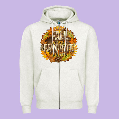 Fall Is My Favorite Color Zipper Hoodie Designed By Texasbilliewilder