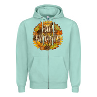 Seafoam Fall Is My Favorite Color Zipper Hoodie - texasbilliewilder