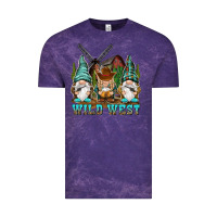 Cloud Purple wild west gnomies Vintage Tee - NancyCooperArtShop