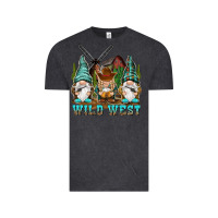 Vintage Black wild west gnomies Vintage Tee - NancyCooperArtShop