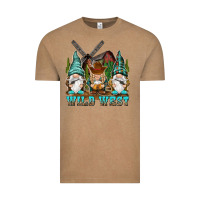 Vintage Coffee wild west gnomies Vintage Tee - NancyCooperArtShop