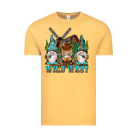 Vintage Mustard wild west gnomies Vintage Tee - NancyCooperArtShop