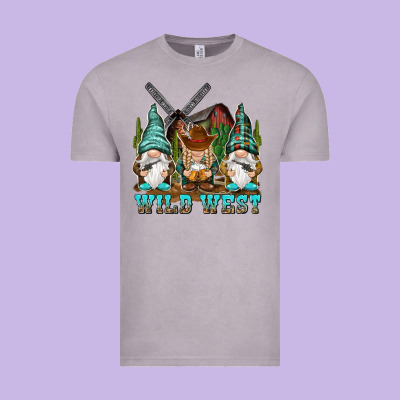 Wild West Gnomies Vintage Tee Designed By Nancycooperartshop