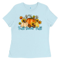 Baby Blue Fall Sweet Fall Ladies Tee - Artiststas