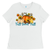 White Fall Sweet Fall Ladies Tee - Artiststas