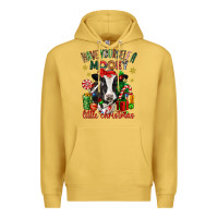 Antique Gold have yourself a little christmas cow Premium Hoodie - CowGirlArtShop