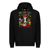 Black have yourself a little christmas cow Premium Hoodie - CowGirlArtShop