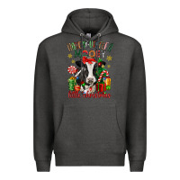 Charcoal Heather have yourself a little christmas cow Premium Hoodie - CowGirlArtShop
