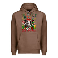 Chestnut have yourself a little christmas cow Premium Hoodie - CowGirlArtShop