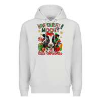 Dove Grey have yourself a little christmas cow Premium Hoodie - CowGirlArtShop