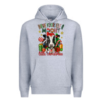 Heather Grey have yourself a little christmas cow Premium Hoodie - CowGirlArtShop