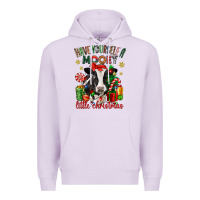 Lilac have yourself a little christmas cow Premium Hoodie - CowGirlArtShop
