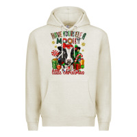 Oatmeal Heather have yourself a little christmas cow Premium Hoodie - CowGirlArtShop