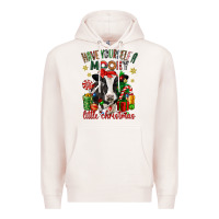 Pale Pink have yourself a little christmas cow Premium Hoodie - CowGirlArtShop