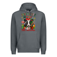 Rock have yourself a little christmas cow Premium Hoodie - CowGirlArtShop
